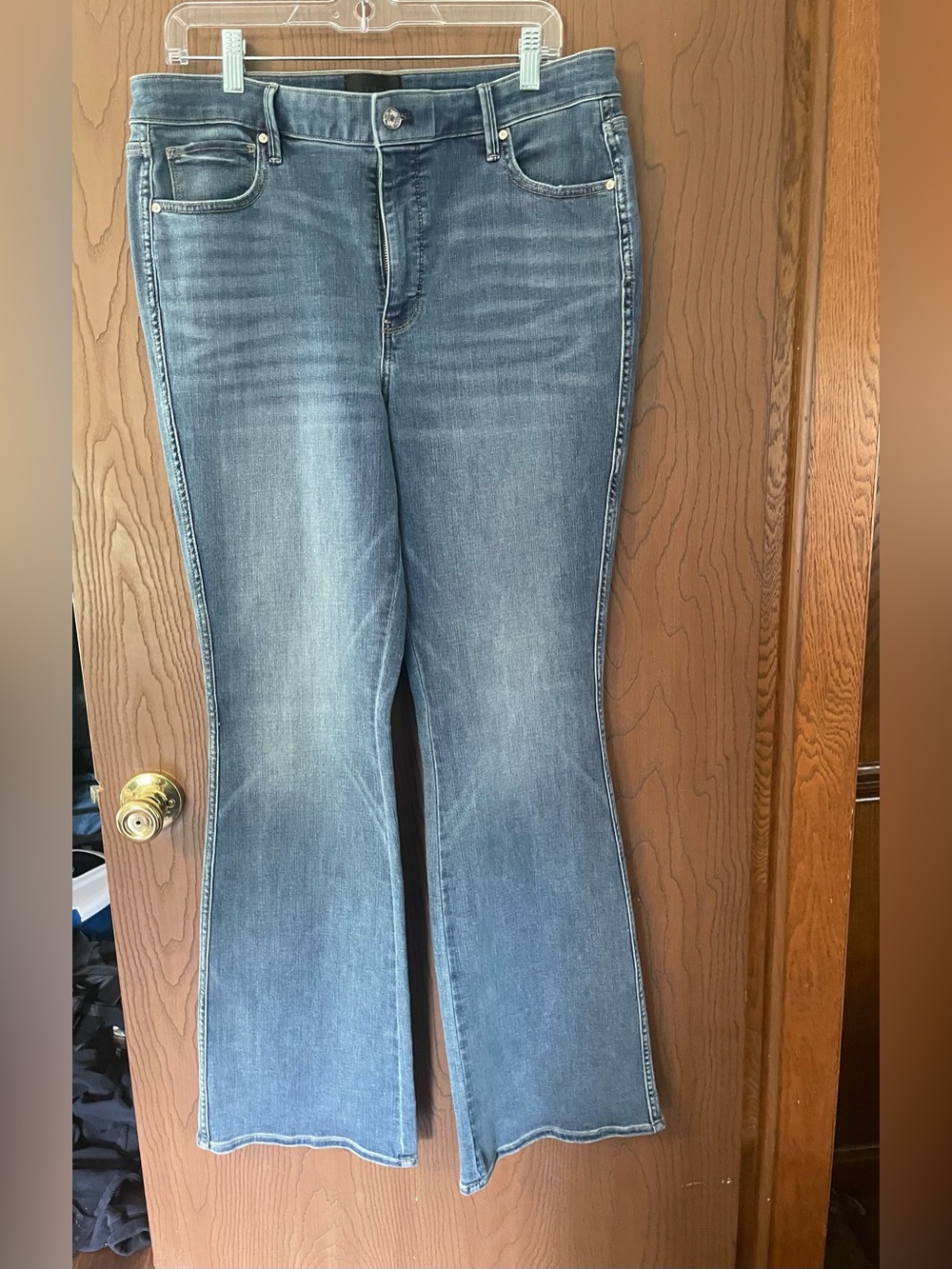 WHBM skinny flare jeans, size 14 NWT